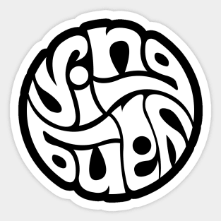 Ying Yang - WHITE Sticker